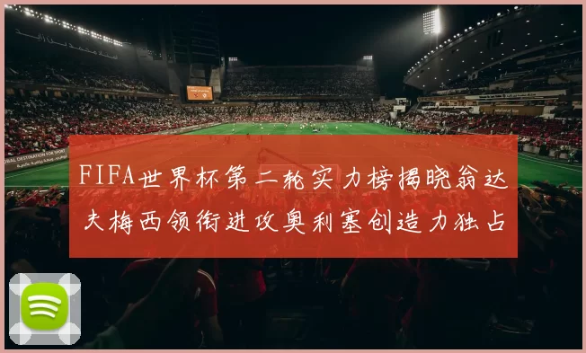FIFA世界杯第二轮实力榜揭晓翁达夫梅西领衔进攻奥利塞创造力独占鳌头